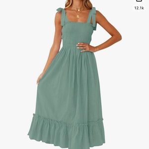 Womens midi green dress size small